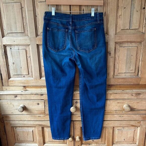 NYDJ Women's Size‎ 6 Dark Blue Straight Leg Jeans Denim Not Your Daughters Jeans - Picture 10 of 14